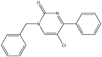 1-Benzyl-5-chloro-4-phenylpyrimidin-2(1H)-one Struktur