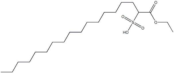 1-Ethoxycarbonyl-1-heptadecanesulfonic acid Struktur