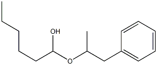 Hexanal benzylethyl acetal Struktur