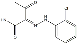 2-[2-(2-Chlorophenyl)hydrazono]-1-(methylamino)butane-1,3-dione Struktur