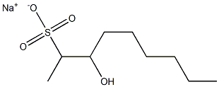 3-ヒドロキシノナン-2-スルホン酸ナトリウム 化學(xué)構(gòu)造式