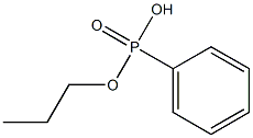 Phenylphosphonic acid hydrogen propyl ester Struktur