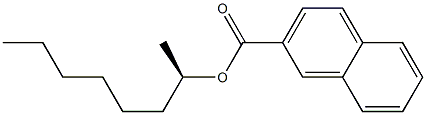 (-)-2-Naphthoic acid [(R)-1-methylheptyl] ester Struktur