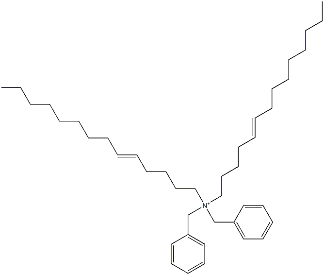 Di(5-tetradecenyl)dibenzylaminium Struktur