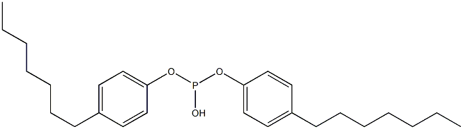 Phosphorous acid di(4-heptylphenyl) ester Struktur