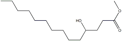 4-Hydroxytetradecanoic acid methyl ester Struktur