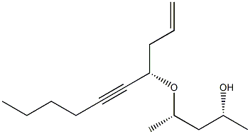 (1R,3S)-3-[[(1S)-1-Allyl-2-heptynyl]oxy]-1,3-dimethyl-1-propanol Struktur