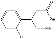 4-Amino-3-(2-chlorophenyl)butyric acid Struktur