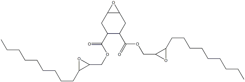 7-Oxabicyclo[4.1.0]heptane-3,4-dicarboxylic acid bis(2,3-epoxydodecan-1-yl) ester Struktur