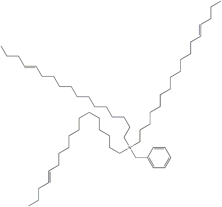 Tri(13-heptadecenyl)benzylaminium Struktur