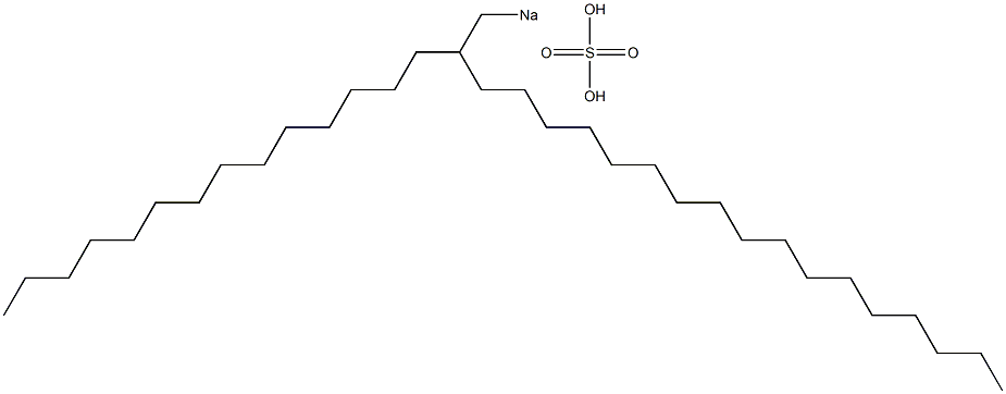 Sulfuric acid 2-tetradecylnonadecyl=sodium salt Struktur