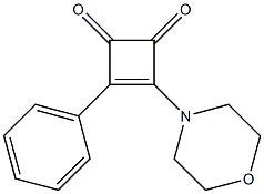 4-Phenyl-3-morpholino-3-cyclobutene-1,2-dione Struktur