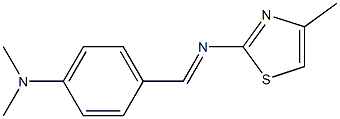 4-Methyl-2-[[4-(dimethylamino)benzylidene]amino]thiazole Struktur