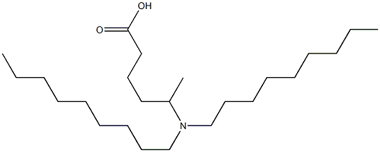 5-(Dinonylamino)hexanoic acid Struktur