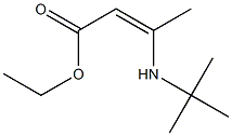 (Z)-3-tert-Butylamino-2-butenoic acid ethyl ester Struktur