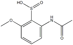 2-(Acetylamino)-6-methoxybenzenesulfinic acid Struktur