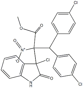 3-Chloro-2,3-dihydro-2-oxo-1H-indole-3-propanoic acid methyl ester Struktur