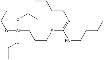 N,N'-Dibutylcarbamimidothioic acid 3-(triethoxysilyl)propyl ester Struktur