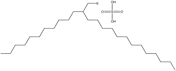 Sulfuric acid 2-undecylpentadecyl=potassium salt Struktur