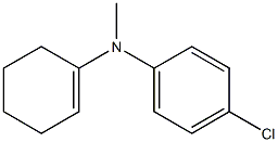 N-(1-Cyclohexen-1-yl)-N-methyl-4-chloroaniline Struktur