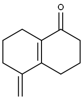 3,4,5,6,7,8-Hexahydro-5-methylenenaphthalen-1(2H)-one Struktur