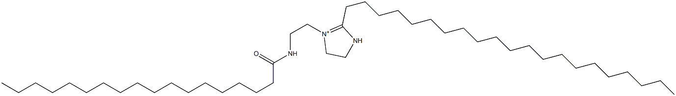 2-Henicosyl-1-[2-(stearoylamino)ethyl]-1-imidazoline-1-ium Struktur