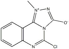 5-Chloro-1-methyl-1,2,4-triazolo[4,3-c]quinazolin-1-ium-3-olate Struktur