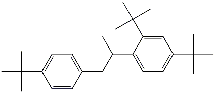 2-(2,4-Di-tert-butylphenyl)-1-(4-tert-butylphenyl)propane Struktur