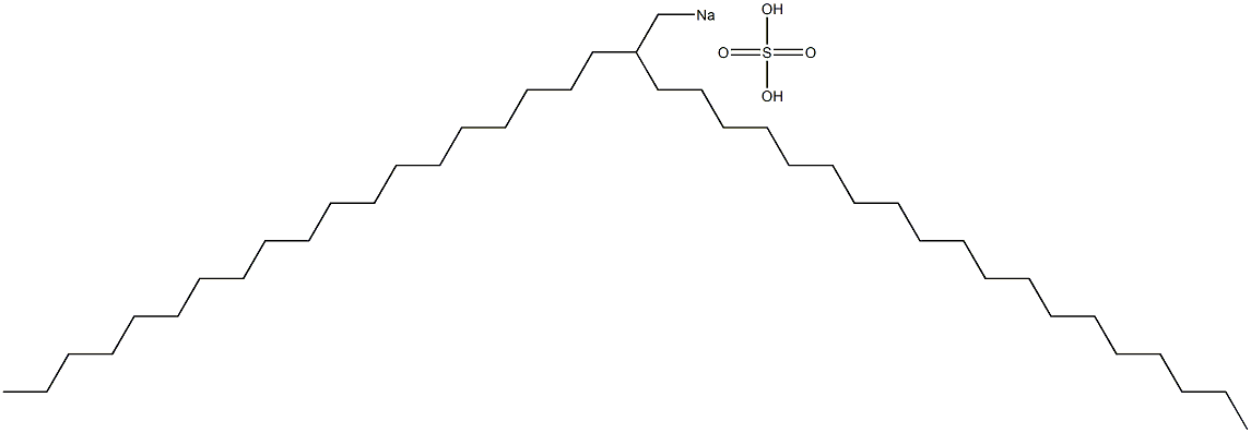 Sulfuric acid 2-nonadecylhenicosyl=sodium salt Struktur