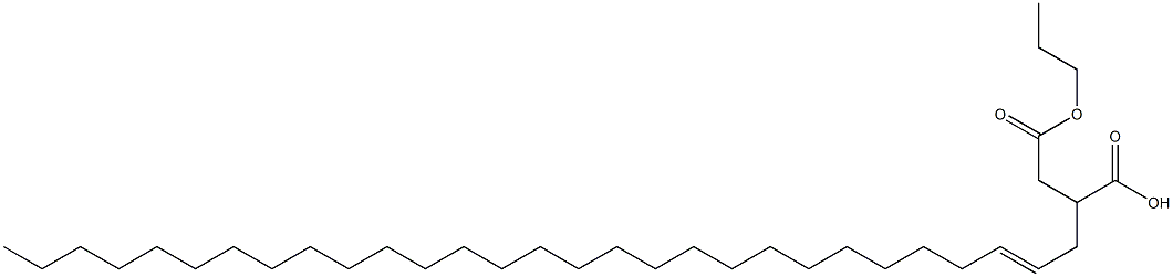 2-(2-Nonacosenyl)succinic acid 1-hydrogen 4-propyl ester Struktur