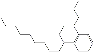 1-Nonyl-4-propyl-1,2,3,4-tetrahydronaphthalene Struktur