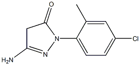 3-Amino-1-(4-chloro-2-methylphenyl)-5(4H)-pyrazolone Struktur