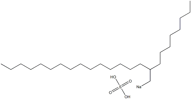 Sulfuric acid 2-octylheptadecyl=sodium salt Struktur