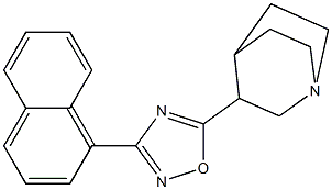 5-(1-Azabicyclo[2.2.2]octan-3-yl)-3-(1-naphthalenyl)-1,2,4-oxadiazole Struktur