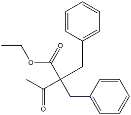 2,2-Dibenzylacetoacetic acid ethyl ester Struktur