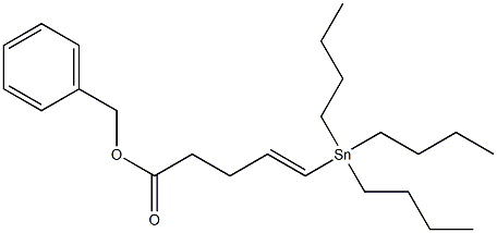 5-(Tributylstannyl)-4-pentenoic acid benzyl ester Struktur