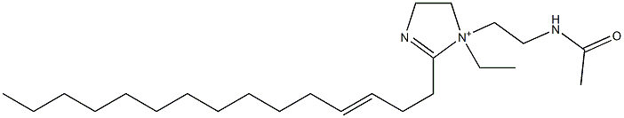 1-[2-(Acetylamino)ethyl]-1-ethyl-2-(3-pentadecenyl)-2-imidazoline-1-ium Struktur