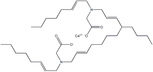 Bis[N,N-di(2-octenyl)glycine]calcium salt Struktur