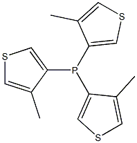 Tris(4-methylthiophen-3-yl)phosphine Struktur