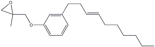 3-(3-Decenyl)phenyl 2-methylglycidyl ether Struktur