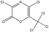 3,5-Dichloro-6-(trichloromethyl)-2H-1,4-oxazin-2-one Struktur