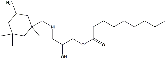 1-[[(5-Amino-1,3,3-trimethylcyclohexyl)methyl]amino]-3-(1-oxononyloxy)-2-propanol Struktur