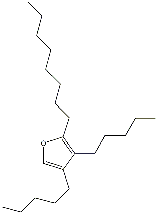 3,4-Dipentyl-2-octylfuran Struktur