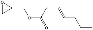 3-Heptenoic acid glycidyl ester Struktur