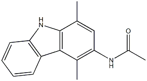 3-Acetylamino-1,4-dimethyl-9H-carbazole Struktur