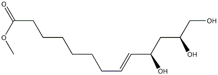 (8E,10R,12S)-10,12,13-Trihydroxy-8-tridecenoic acid methyl ester Struktur