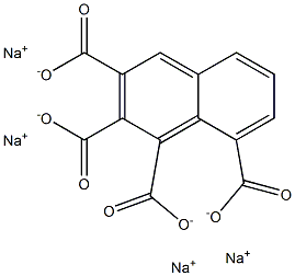 1,2,3,8-Naphthalenetetracarboxylic acid tetrasodium salt Struktur