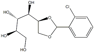 5-O,6-O-(2-Chlorobenzylidene)-L-glucitol Struktur