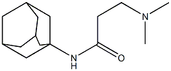 N-(1-Adamantyl)-3-(dimethylamino)propionamide Struktur