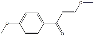 (2E)-1-(4-Methoxyphenyl)-3-methoxy-2-propene-1-one Struktur